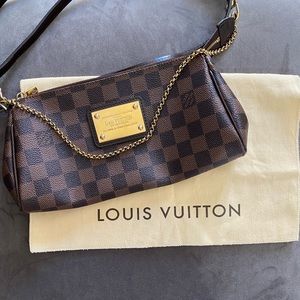 Louis Vuitton Eva Damier Ebene Canvas Cross Body